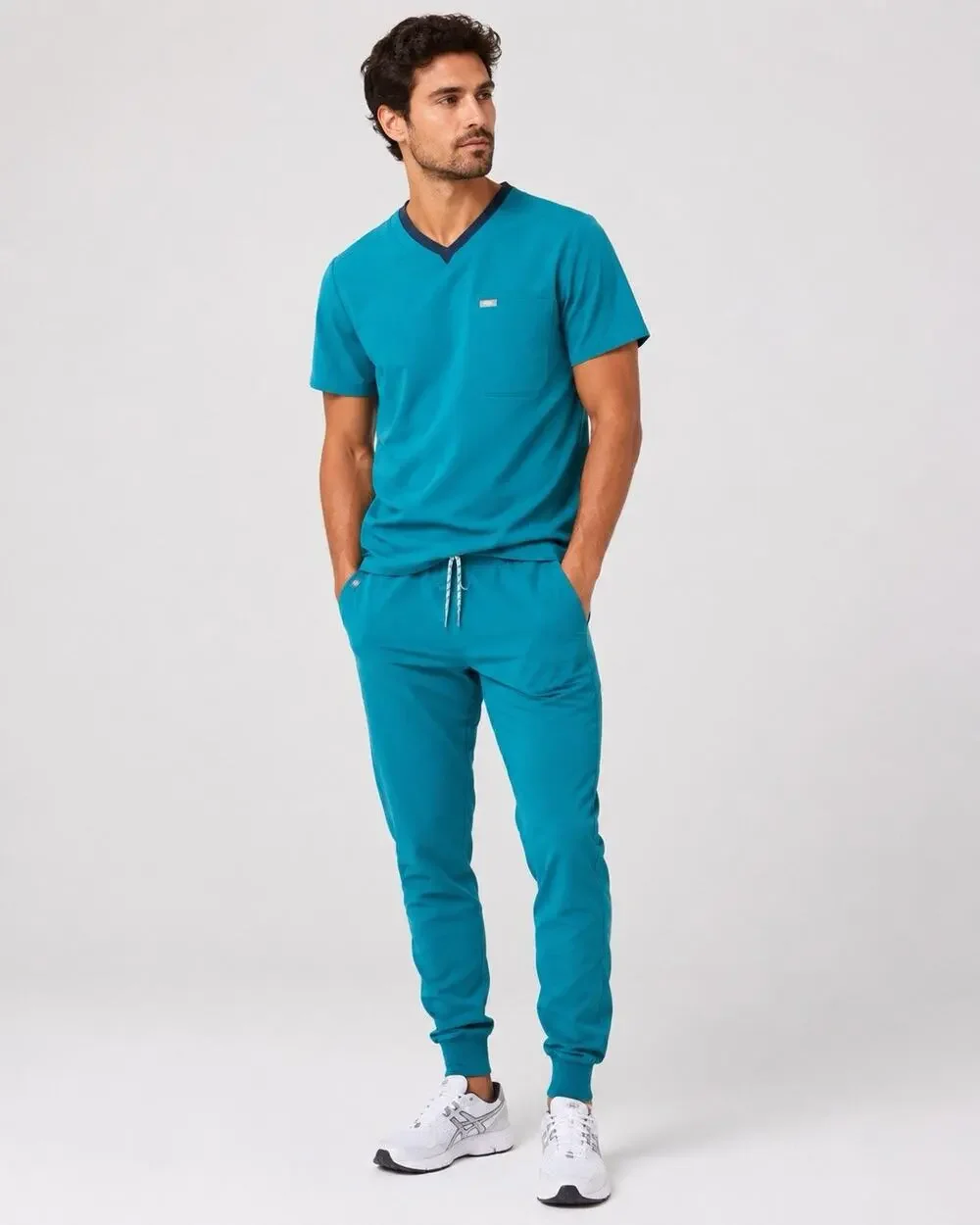 Figs Tansen Jogger Scrub Pants Leon Top Teal Green Set Medical Doctor Mens XS/S